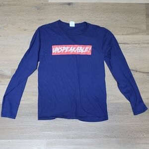 Unspeakable Long Sleeve Tee sz S ~ BIN E